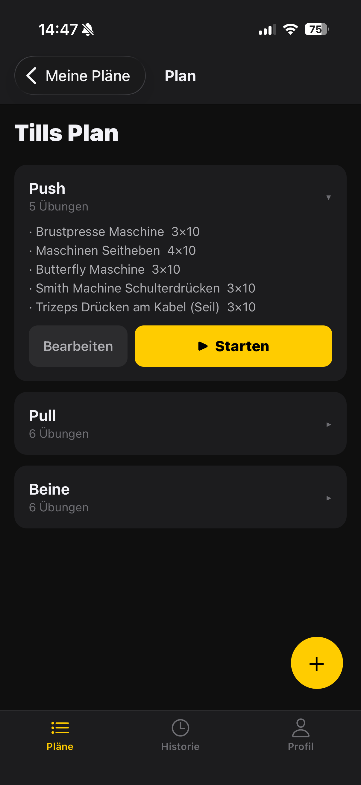 Another Gym App Screenshot